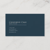 Gothic Fairytale Midnight Rose Crescent Moon 名刺 (裏面)