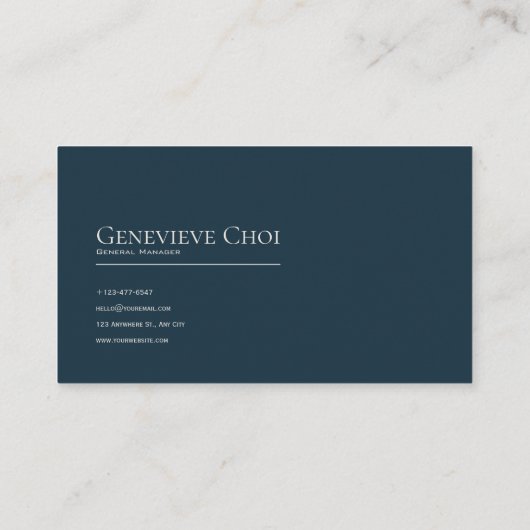 Gothic Fairytale Midnight Rose Crescent Moon 名刺 (裏面)