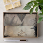 Gothic Fantasy Ram's Skull & Raven  薄葉紙 (ギフト)