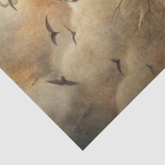 Gothic Fantasy Ram's Skull & Raven  薄葉紙 (詳細)