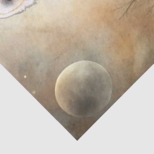 Gothic Fantasy Tarot Reader White Owl & Raven  薄葉紙 (詳細)