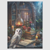 Gothic Fantasy Tarot Reader's Room & White Owl 薄葉紙 (正面)