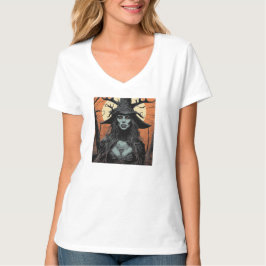 Gothic female demon tシャツ
