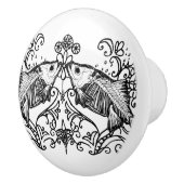 Gothic Fish Anatomy Ceramic Knob セラミックノブ (右)