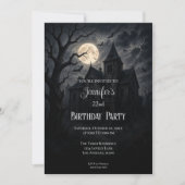 Gothic Floral Birthday Invitation 招待状 (正面)
