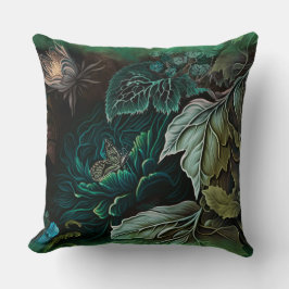 Gothic Floral Glitter Neon Floral クッション