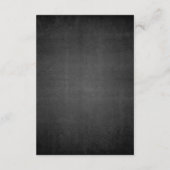 Gothic Flourish Halloween Feiertag Dunkle Hochzeit エンクロージャーカード (裏面)