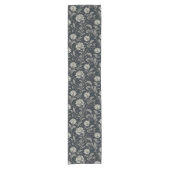 Gothic Flowers Pattern ショートテーブルランナー (正面)