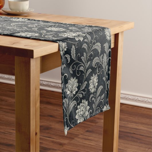 Gothic Flowers Pattern ショートテーブルランナー (インサイチュ)