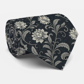 Gothic Flowers Pattern ネクタイ (ロール)