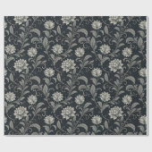 Gothic Flowers Pattern ラッピングペーパー (フラット)