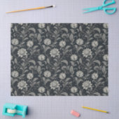 Gothic Flowers Pattern 薄葉紙 (クラフト)