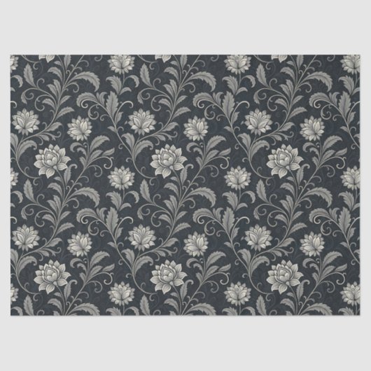 Gothic Flowers Pattern 薄葉紙 (正面)