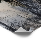 Gothic Girl Raven Red Rose  ポスター (角)