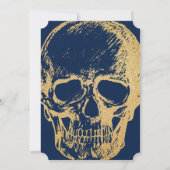 Gothic Glam | Invitations | Dark Blue 招待状 (裏面)