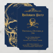 Gothic Glam | Invitations | Dark Blue 招待状 (正面/裏面)