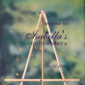 Gothic Glam Quince glitter purple Acrylic Sign アクリルサイン (ニュートラル)