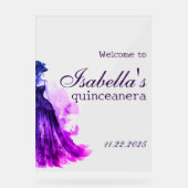 Gothic Glam Quince  purple アクリルサイン (正面)