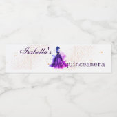 Gothic Glam Quince purple dress ペットボトルラベル (シングルラベル)