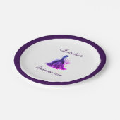 Gothic Glam Quince purple dress ペーパープレート (アングル)