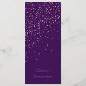 Gothic Glam Quince purple program Quinceañera プログラム (裏面)