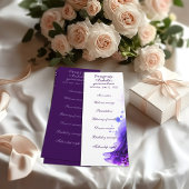 Gothic Glam Quince purple program Quinceañera プログラム