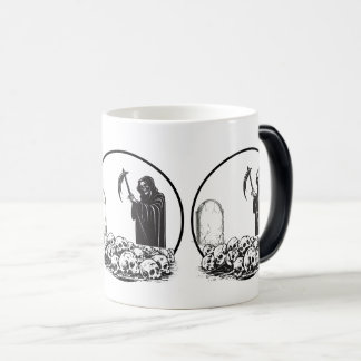 Gothic Grim Reaper and Skulls Ceramic Coffee Mug モーフィングマグカップ