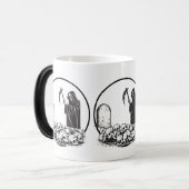 Gothic Grim Reaper and Skulls Ceramic Coffee Mug モーフィングマグカップ (正面左)