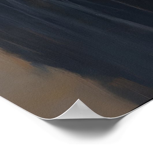 Gothic Grim Reaper Clock Art Printable Dark ポスター (角)