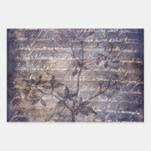 Gothic Grunge Indigo  ラッピングペーパーシート (正面2)