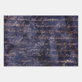 Gothic Grunge Indigo  ラッピングペーパーシート (正面)
