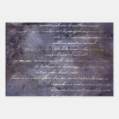 Gothic Grunge Indigo  ラッピングペーパーシート (正面)