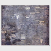 Gothic Grunge Indigo  ラッピングペーパー (フラット)