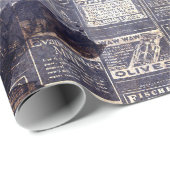 Gothic Grunge Indigo  ラッピングペーパー (ロールコーナー)