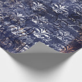 Gothic Grunge Indigo  ラッピングペーパー (角)