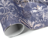 Gothic Grunge Indigo  ラッピングペーパー (ロールコーナー)