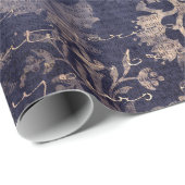 Gothic Grunge Indigo  ラッピングペーパー (ロールコーナー)