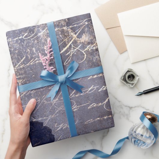 Gothic Grunge Indigo  ラッピングペーパー (ギフト)