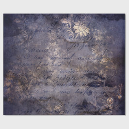 Gothic Grunge Indigo  ラッピングペーパー