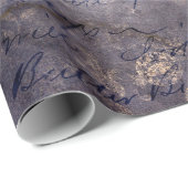 Gothic Grunge Indigo  ラッピングペーパー (ロールコーナー)