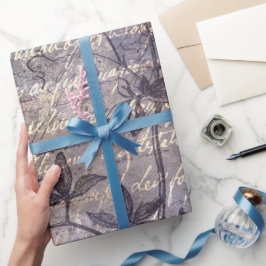 Gothic Grunge Indigo  ラッピングペーパー