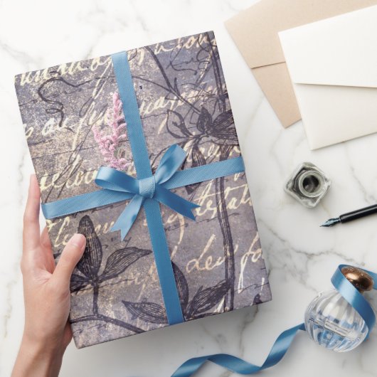 Gothic Grunge Indigo  ラッピングペーパー (ギフト)