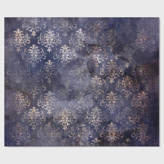 Gothic Grunge Indigo  ラッピングペーパー (フラット)