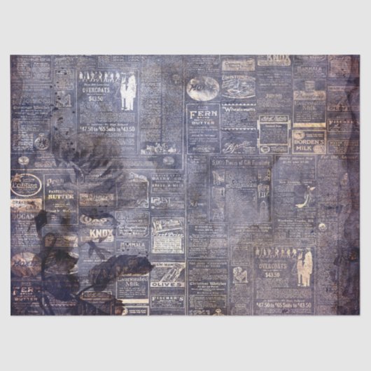 Gothic Grunge Indigo  薄葉紙 (正面)