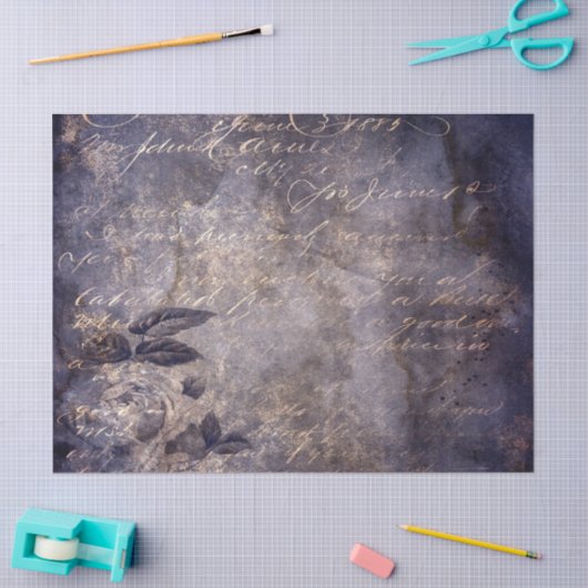 Gothic Grunge Indigo  薄葉紙 (クラフト)