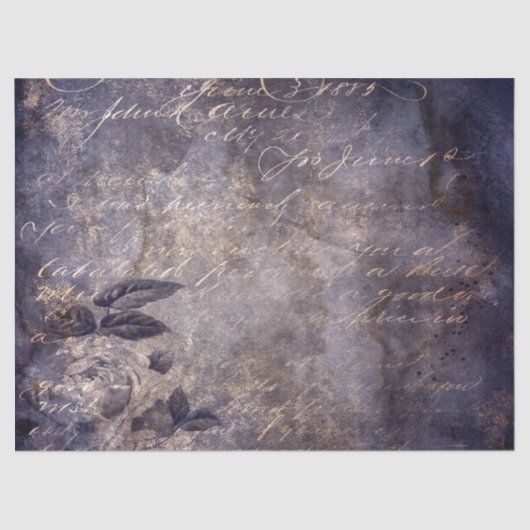 Gothic Grunge Indigo  薄葉紙 (正面)