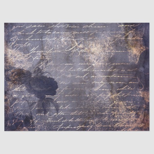 Gothic Grunge Indigo  薄葉紙 (正面)