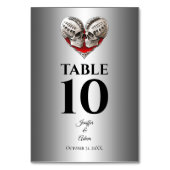 Gothic Halloween Alternative Wedding テーブルナンバー (裏面)