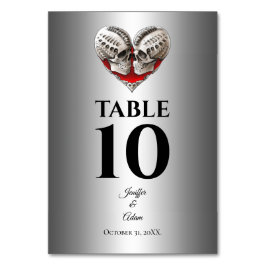 Gothic Halloween Alternative Wedding テーブルナンバー