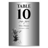 Gothic Halloween Alternative Wedding テーブルナンバー (正面)